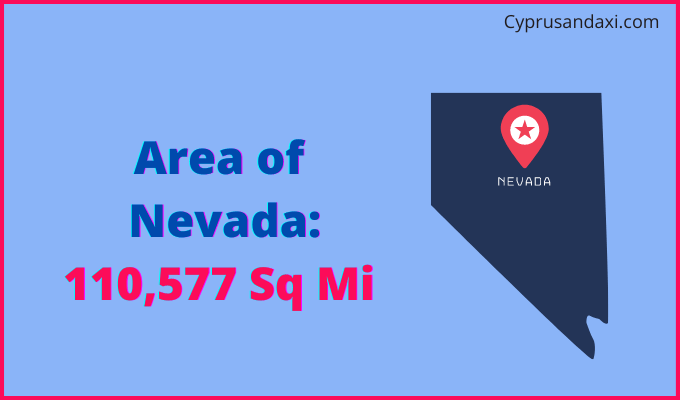 Area of Nevada compared to Guyana