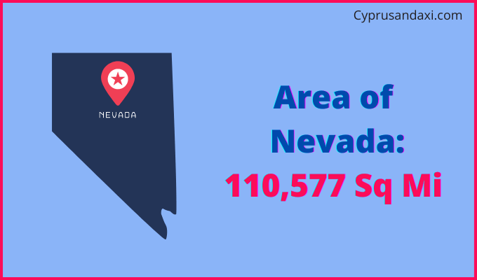 Area of Nevada compared to Mexico