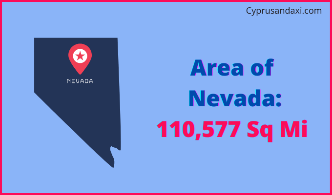 Area of Nevada compared to Portugal