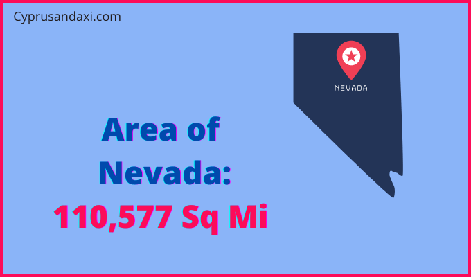 Area of Nevada compared to Romania
