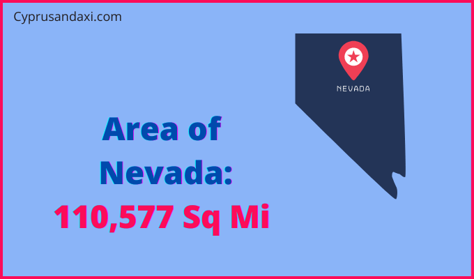 Area of Nevada compared to Serbia