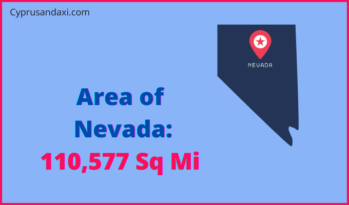 Area of Nevada compared to Slovenia