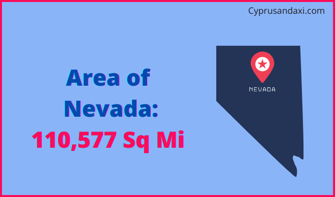 Area of Nevada compared to the Czech Republic