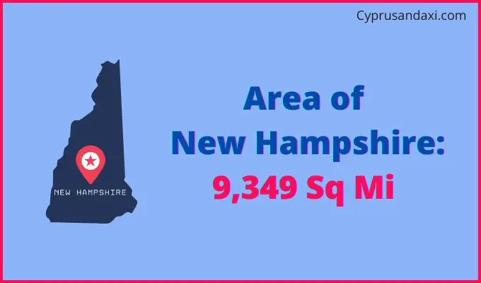 Area of New Hampshire compared to NIcaragua