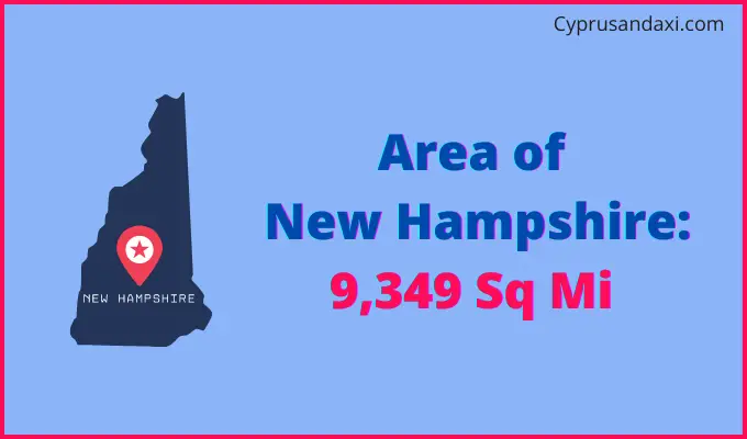 Area of New Hampshire compared to New Zealand
