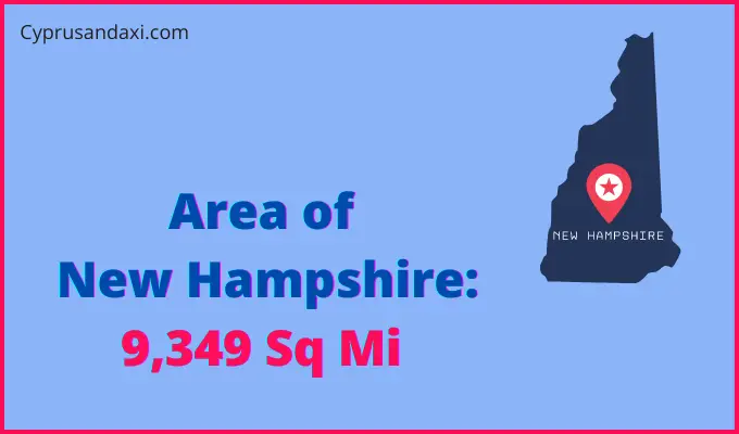 Area of New Hampshire compared to Syria