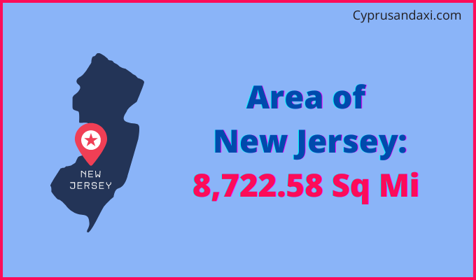 Area of New Jersey compared to Liberia