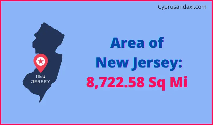 Area of New Jersey compared to Monaco