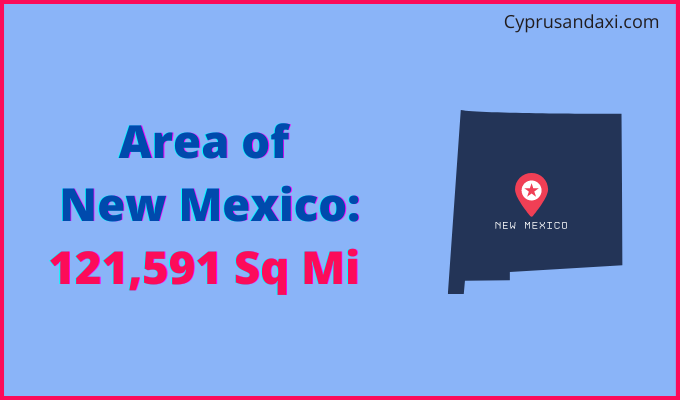 Area of New Mexico compared to Bolivia