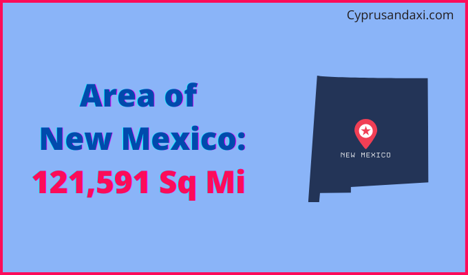 Area of New Mexico compared to Burundi