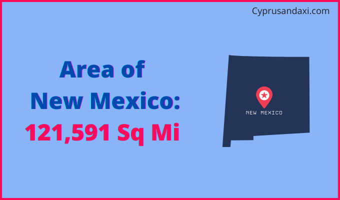 Area of New Mexico compared to Honduras