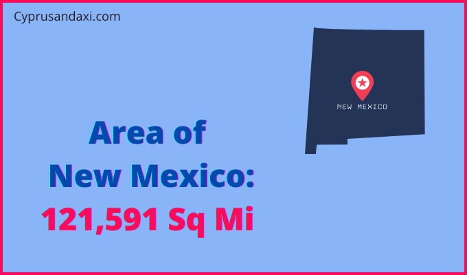 Area of New Mexico compared to Zambia