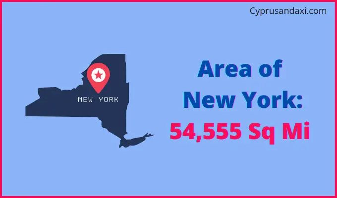 Area of New York compared to Liberia