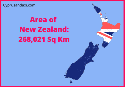 Area of New Zealand compared to Mississippi
