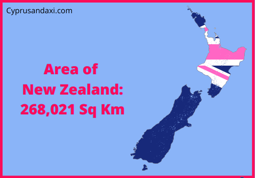 Area of New Zealand compared to New Mexico