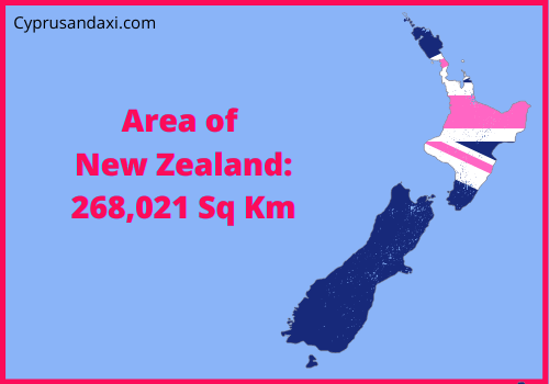 Area of New Zealand compared to North Carolina