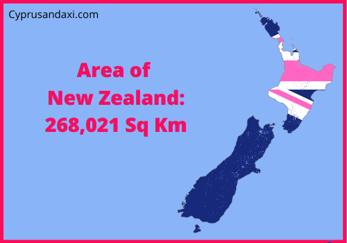 Area of New Zealand compared to Ohio