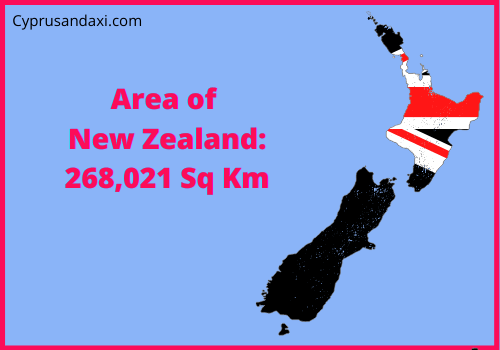 Area of New Zealand compared to Oregon