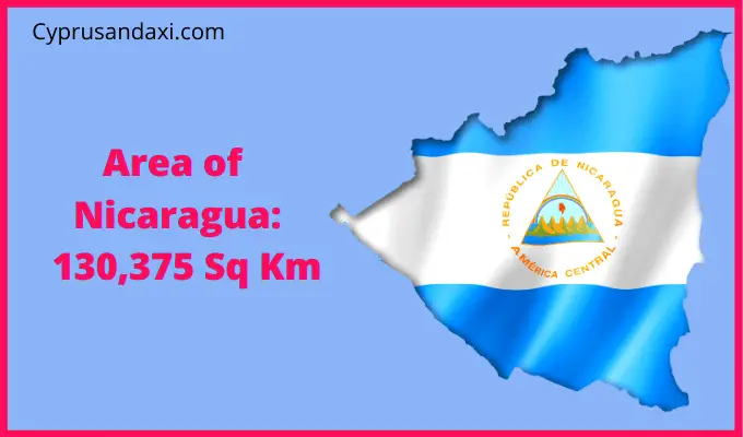 Area of Nicaragua compared to New York