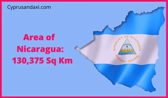 Area of Nicaragua compared to North Carolina