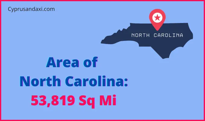 Area of North Carolina compared to Iran