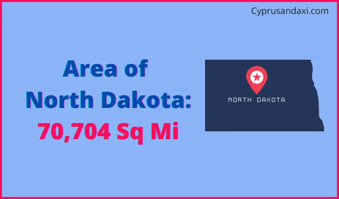Area of North Dakota compared to Afghanistan