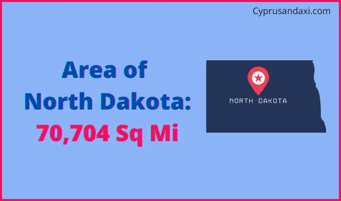 Area of North Dakota compared to Burundi