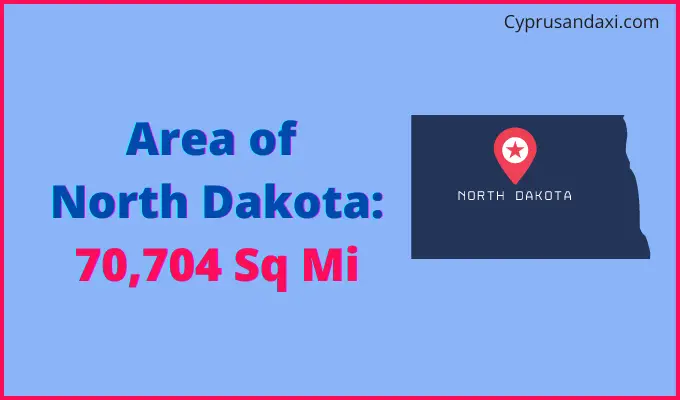 Area of North Dakota compared to Costa Rica
