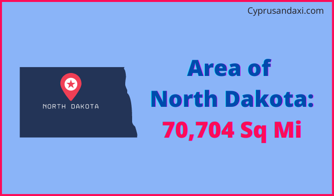 Area of North Dakota compared to Malaysia
