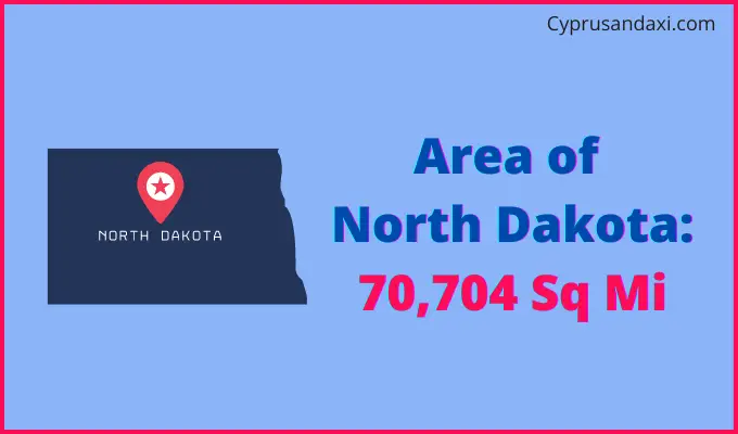 Area of North Dakota compared to Peru