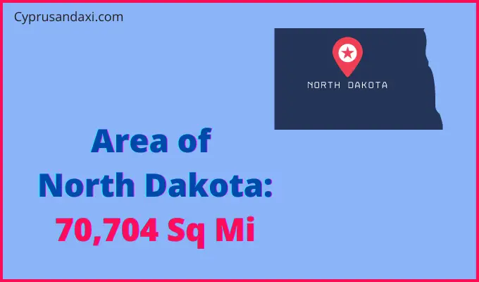 Area of North Dakota compared to Zimbabwe
