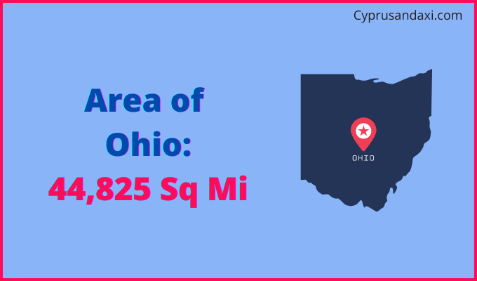 Area of Ohio compared to Bolivia