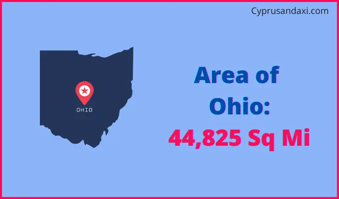 Area of Ohio compared to Morocco