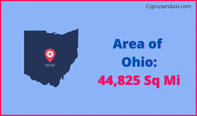 Area of Ohio compared to New Zealand
