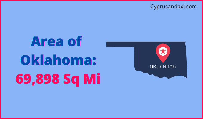 Area of Oklahoma compared to Estonia