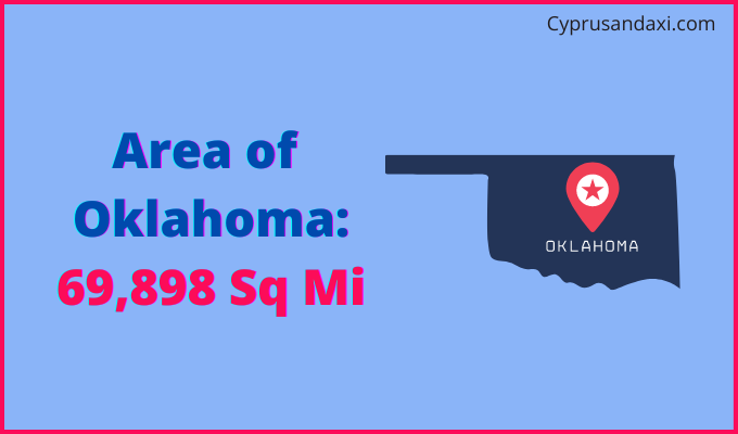 Area of Oklahoma compared to Ghana
