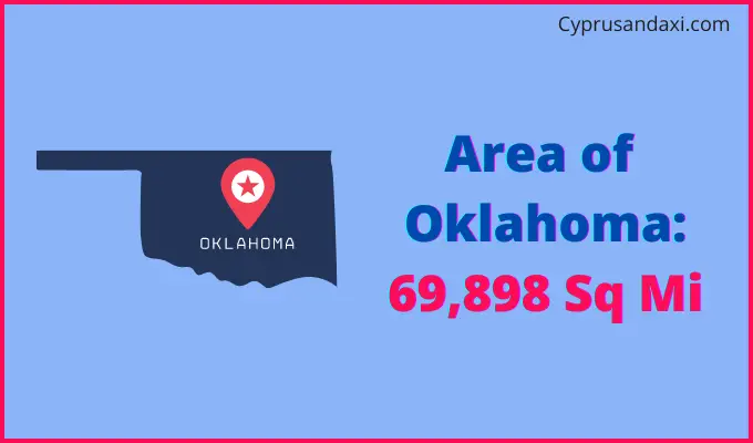Area of Oklahoma compared to Indonesia