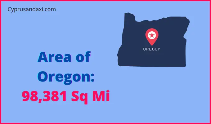 Area of Oregon compared to Slovenia