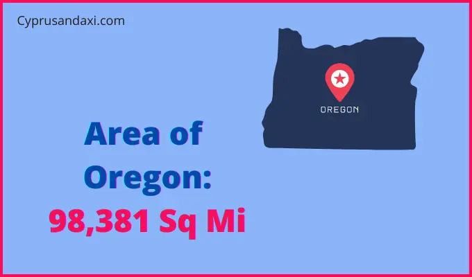 Area of Oregon compared to Tanzania