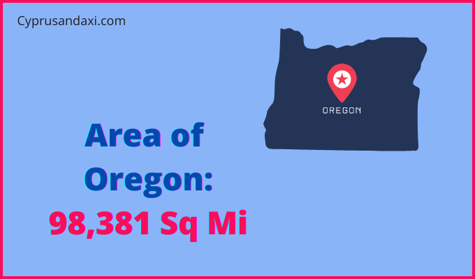 Area of Oregon compared to Thailand
