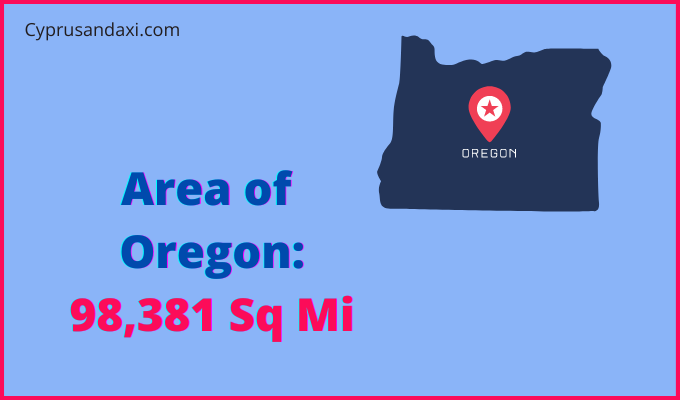 Area of Oregon compared to Ukraine