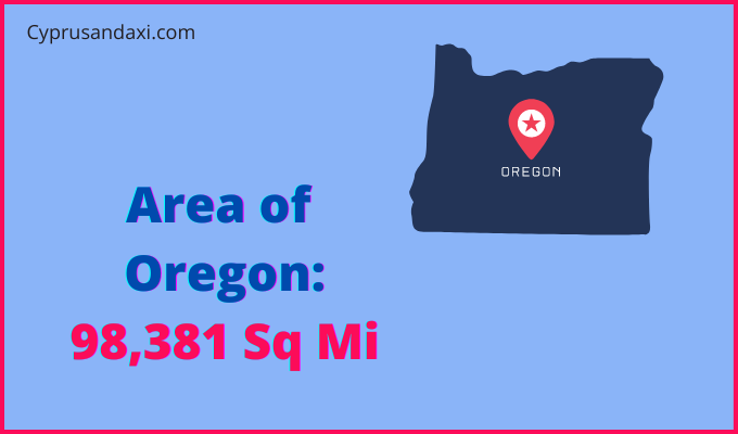 Area of Oregon compared to the Philippines
