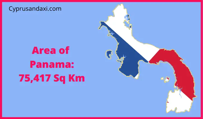 Area of Panama compared to Maryland