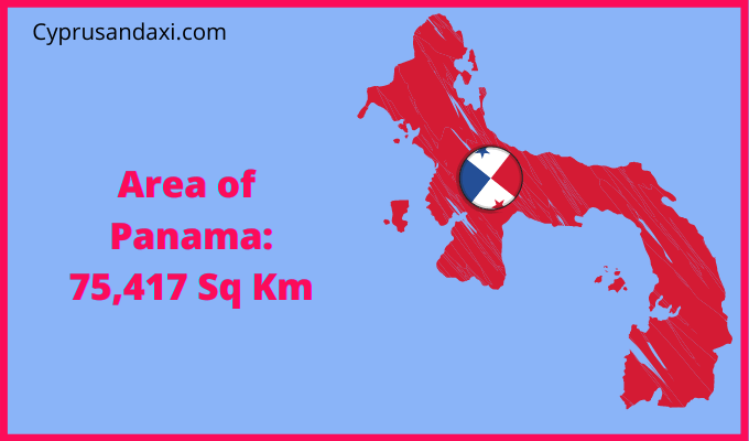 Area of Panama compared to Virginia