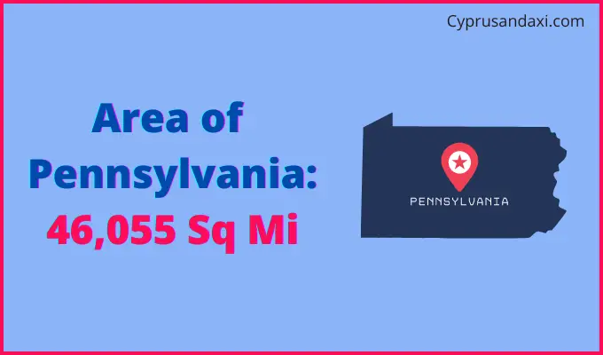Area of Pennsylvania compared to Andorra