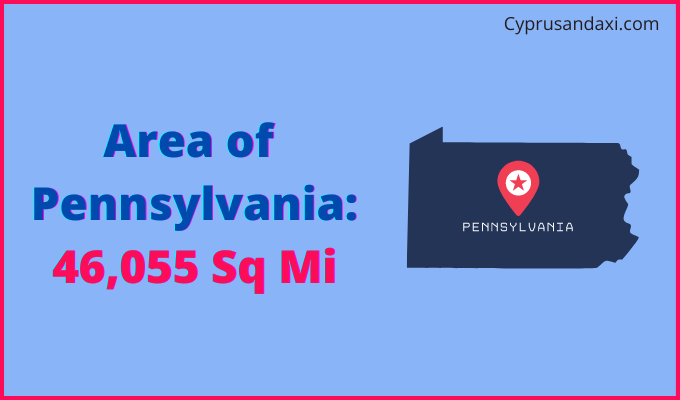 Area of Pennsylvania compared to Bolivia