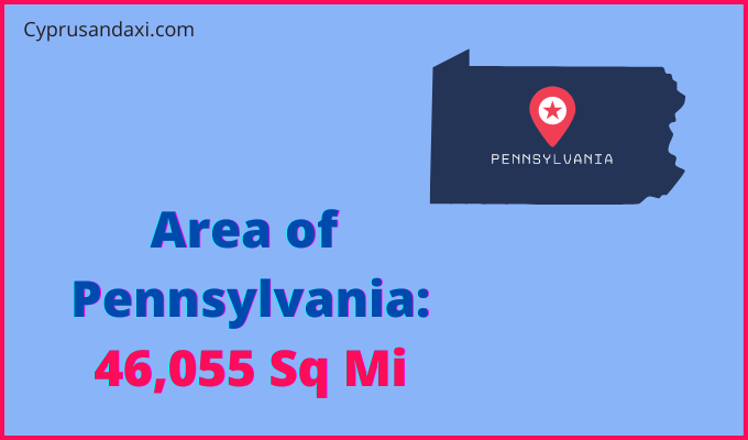 Area of Pennsylvania compared to Ukraine