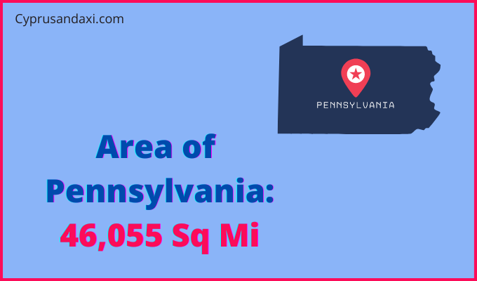 Area of Pennsylvania compared to Zambia