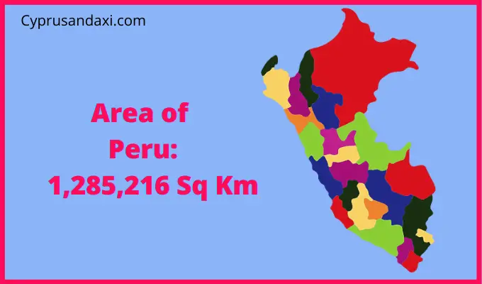 Area of Peru compared to Oregon