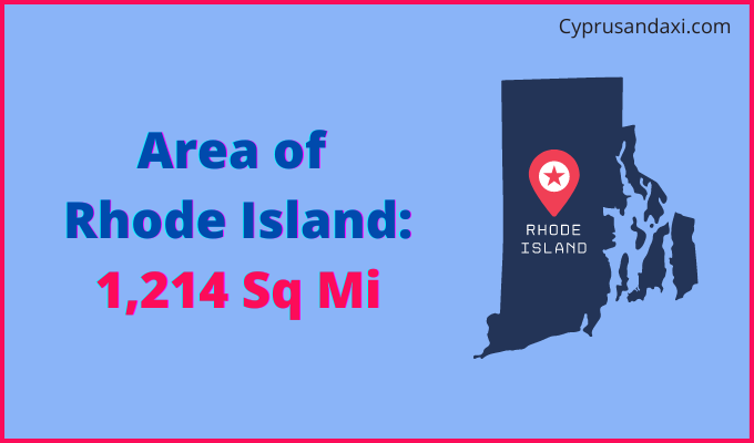 Area of Rhode Island compared to Cuba